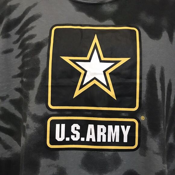 ''NEW'' U.S. Army Men's T Shirt Short Sleeve Black/Gray Camo Size XL - Picture 2 of 6